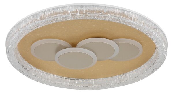 Globo 48476-40R LED přisazené stropní svítidlo LORAINE | 40W integrovaný LED zdroj | 3930lm | 3000K | zlatá