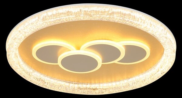 Globo 48476-40R LED přisazené stropní svítidlo LORAINE | 40W integrovaný LED zdroj | 3930lm | 3000K | zlatá