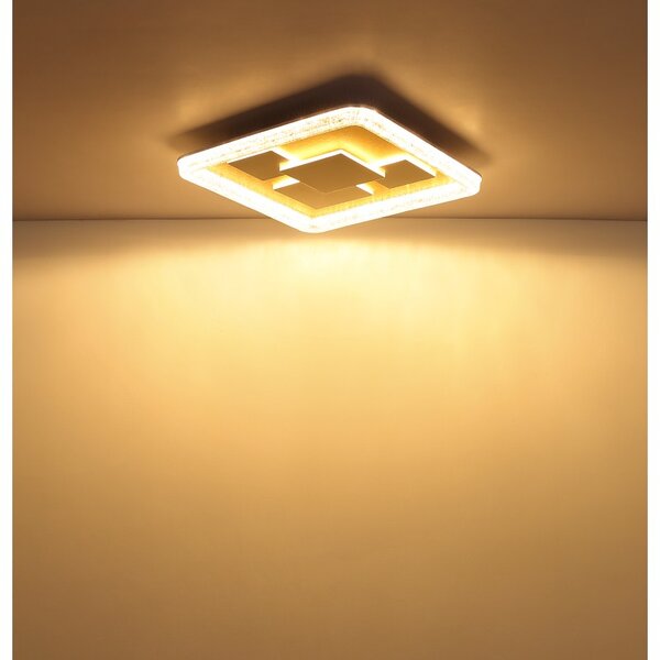 Globo 48476-40 LED přisazené stropní svítidlo LORAINE | 40W integrovaný LED zdroj | 3450lm | 3000K | zlatá