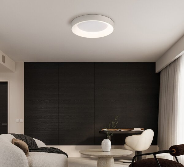 Globo 48487-48 LED přisazené stropní svítidlo GALLEGOS | 48W integrovaný LED zdroj | 2400lm | 2700-6000K | dálkové ovládání | stmívač | béžová