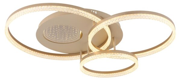 Globo 48480-40 LED přisazené stropní svítidlo SANFORD | 40W integrovaný LED zdroj | 3112lm | 3000K | béžová