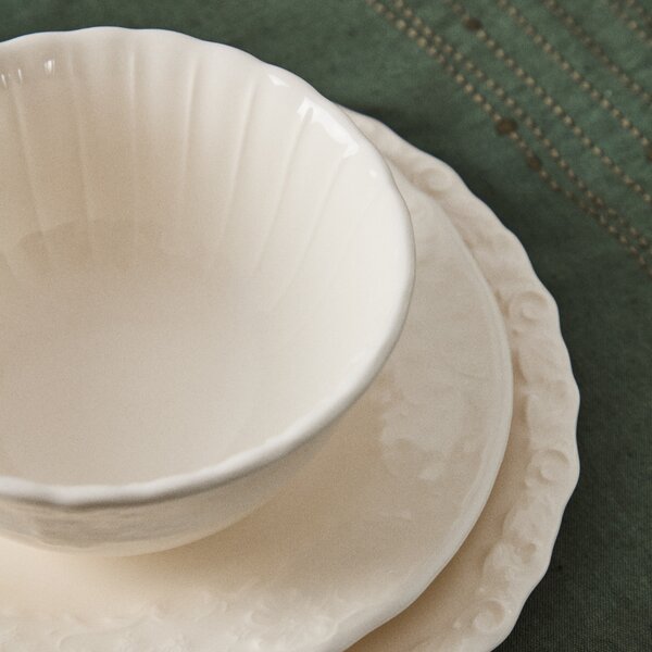 Kave Home Béžová keramická miska Varla 15 cm