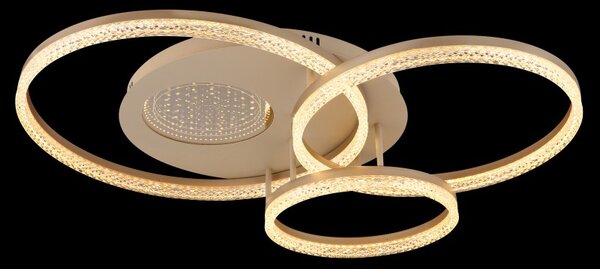 Globo 48480-40 LED přisazené stropní svítidlo SANFORD | 40W integrovaný LED zdroj | 3112lm | 3000K | béžová