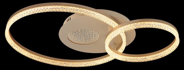 Globo 48480-30 LED přisazené stropní svítidlo SANFORD | 30W integrovaný LED zdroj | 2248lm | 3000K | béžová