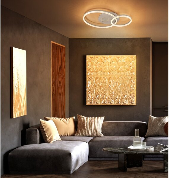 Globo 48480-30 LED přisazené stropní svítidlo SANFORD | 30W integrovaný LED zdroj | 2248lm | 3000K | béžová