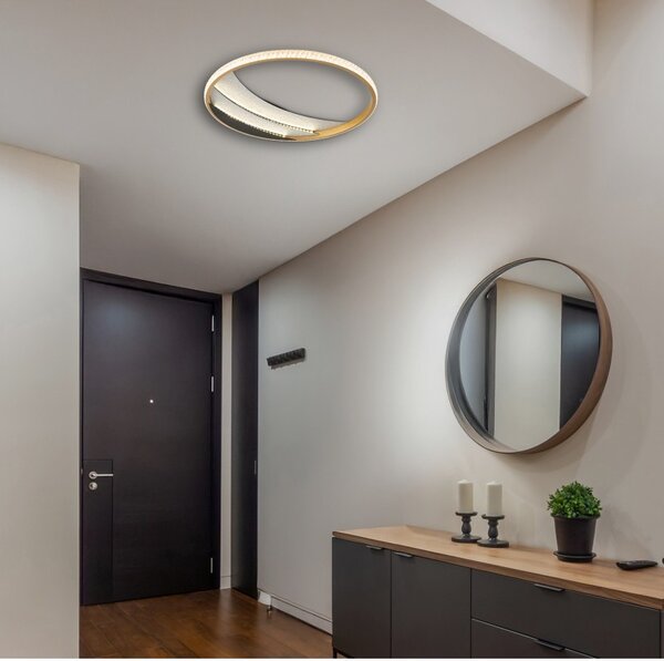 Globo 48493-24 LED přisazené stropní svítidlo CONSTANCE | 24W integrovaný LED zdroj | 1624lm | 3000/4000/6000K | zlatá