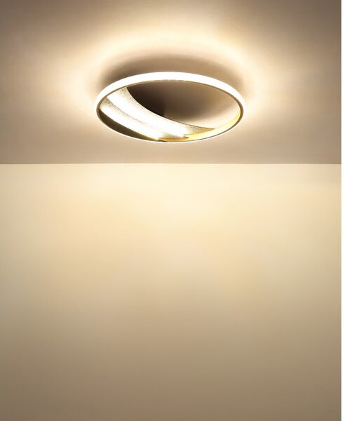 Globo 48493-24 LED přisazené stropní svítidlo CONSTANCE | 24W integrovaný LED zdroj | 1624lm | 3000/4000/6000K | zlatá