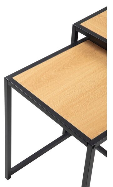 Odkládací stolky v sadě 2 ks v dekoru dubu 38x38 cm Noah – Bonami Essentials