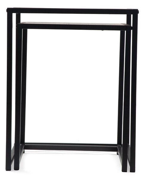 Odkládací stolky v sadě 2 ks v dekoru dubu 38x38 cm Noah – Bonami Essentials
