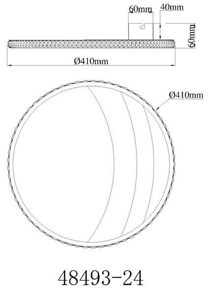 Globo 48493-24 LED přisazené stropní svítidlo CONSTANCE | 24W integrovaný LED zdroj | 1624lm | 3000/4000/6000K | zlatá