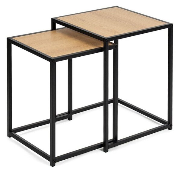 Odkládací stolky v sadě 2 ks v dekoru dubu 38x38 cm Noah – Bonami Essentials