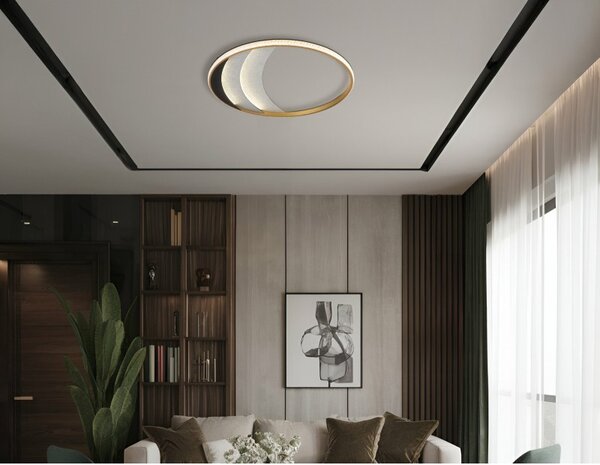 Globo 48493-40 LED přisazené stropní svítidlo CONSTANCE | 40W integrovaný LED zdroj | 2438lm | 3000/4000/6000K | zlatá