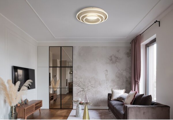 Globo 48564-40S LED přisazené stropní svítidlo LAWANDA | 40W integrovaný LED zdroj | 1461lm | 3000/4000/6000K | béžová