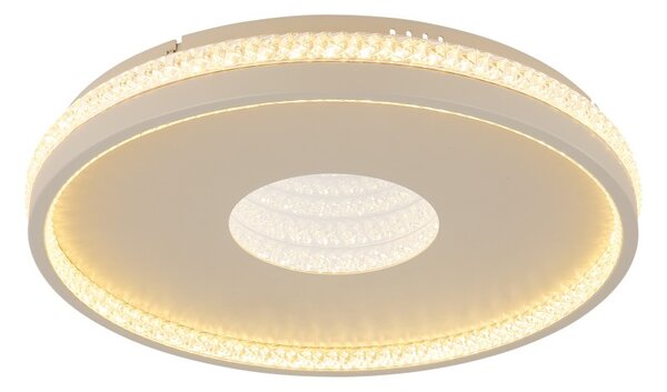 Globo 48563-30S LED přisazené stropní svítidlo SHIRLEY | 30W integrovaný LED zdroj | 1170lm | 2700-6500K | dálkové ovládání | stmívač | béžová