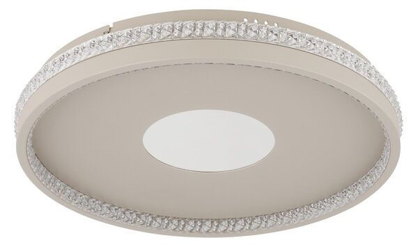 Globo 48563-30S LED přisazené stropní svítidlo SHIRLEY | 30W integrovaný LED zdroj | 1170lm | 2700-6500K | dálkové ovládání | stmívač | béžová
