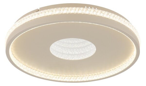 Globo 48563-30S LED přisazené stropní svítidlo SHIRLEY | 30W integrovaný LED zdroj | 1170lm | 2700-6500K | dálkové ovládání | stmívač | béžová