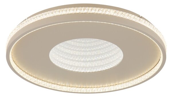 Globo 48563-40S LED přisazené stropní svítidlo SHIRLEY | 40W integrovaný LED zdroj | 1500lm | 2700-6500K | dálkové ovládání | stmívač | béžová