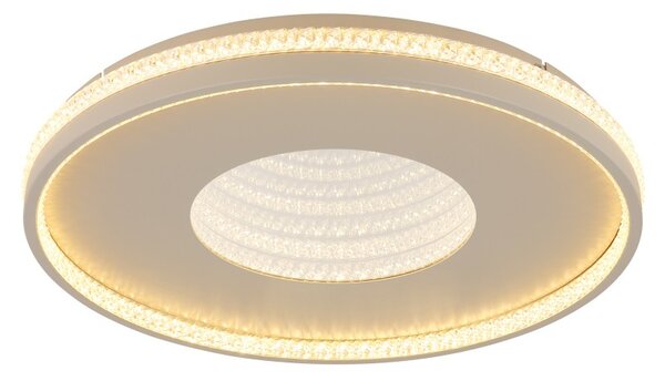 Globo 48563-40S LED přisazené stropní svítidlo SHIRLEY | 40W integrovaný LED zdroj | 1500lm | 2700-6500K | dálkové ovládání | stmívač | béžová