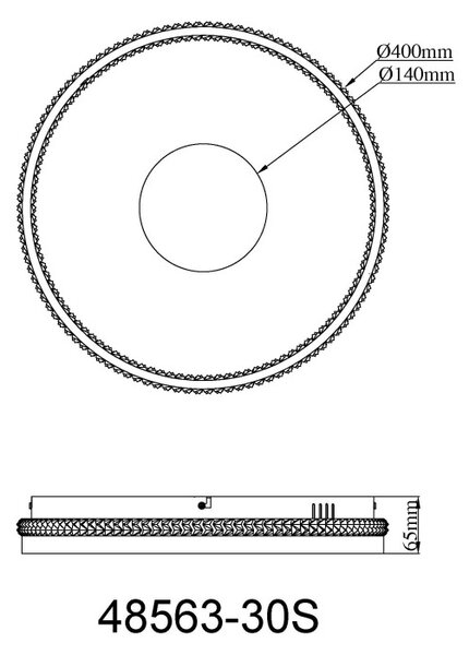 Globo 48563-30S LED přisazené stropní svítidlo SHIRLEY | 30W integrovaný LED zdroj | 1170lm | 2700-6500K | dálkové ovládání | stmívač | béžová