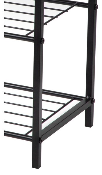 Černý ocelový botník 63x44x30 cm Asten – Bonami Essentials