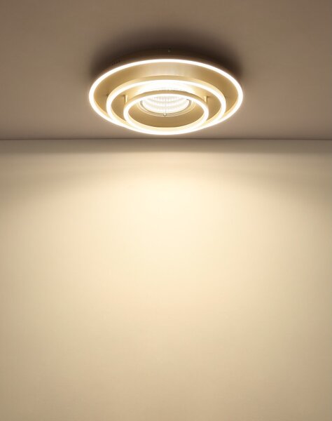 Globo 48564-40S LED přisazené stropní svítidlo LAWANDA | 40W integrovaný LED zdroj | 1461lm | 3000/4000/6000K | béžová