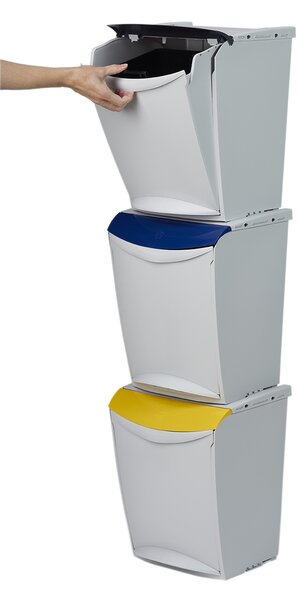 Denox Ekosystem odpadkový koš na tříděný odpad 25 l, modrý - papír