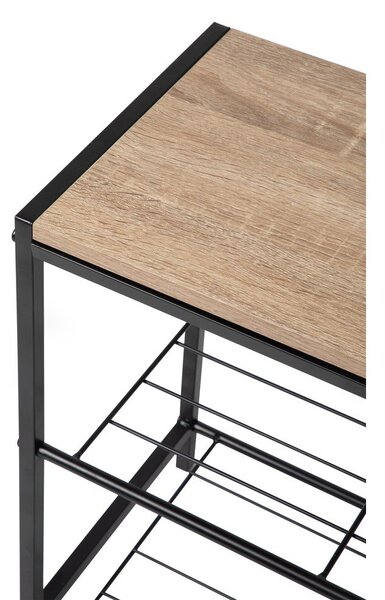 Černý ocelový botník 63x44x30 cm Asten – Bonami Essentials