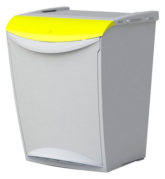 Denox Ekosystem odpadkový koš na tříděný odpad 25 l, žlutý - plast