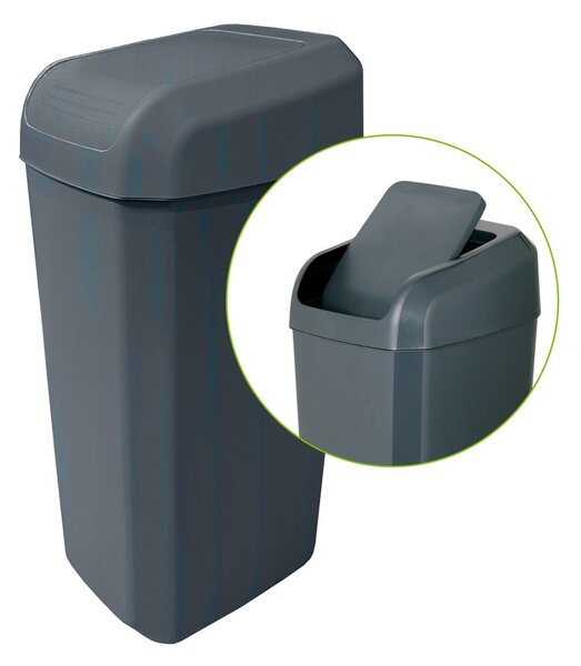 Denox Troya odpadkový koš 45 l, antracitový