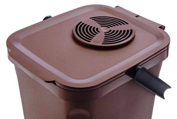 Denox Active odpadkový koš na organický odpad 10 l, hnědý