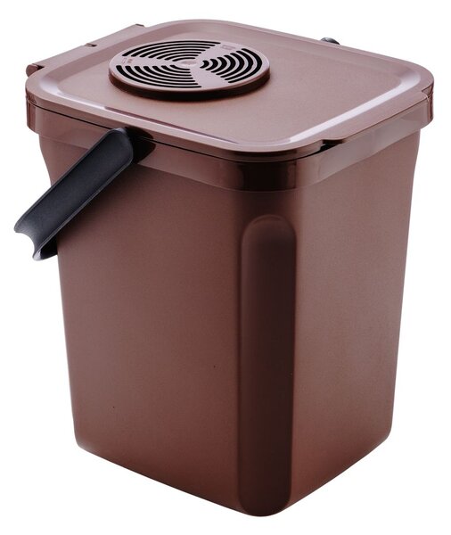 Denox Active odpadkový koš na organický odpad 10 l, hnědý