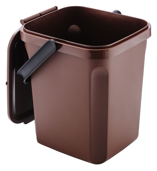 Denox Active odpadkový koš na organický odpad 10 l, hnědý