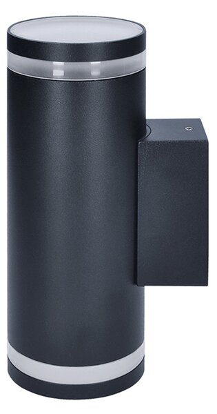 Solight LED venkovní nástěnné osvětlení Potenza, 2x GU10, černá WO811