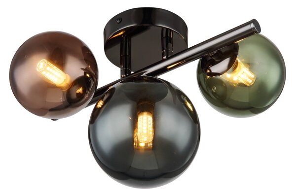 Globo 56142-3W LED přisazené stropní svítidlo RIHA integrovaný LED zdroj | 290lm | 3000K | šedá