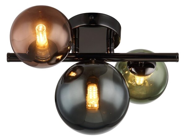 Globo 56142-3W LED přisazené stropní svítidlo RIHA integrovaný LED zdroj | 290lm | 3000K | šedá