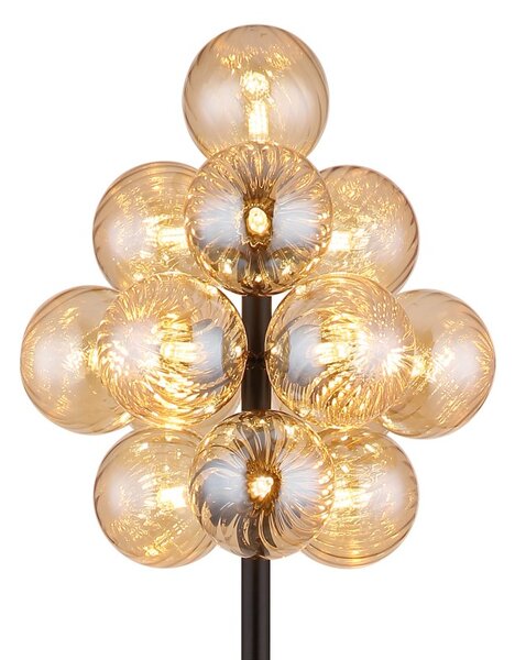 Globo 56146S LED stojací lampa CONOR integrovaný LED zdroj | s vypínačem | černá
