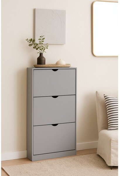 Šedý výklopný botník 60x118x24 cm Stelo – Bonami Essentials