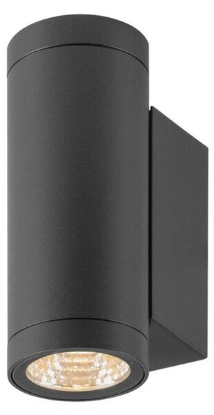 BIG WHITE SLV HELIA PRO S nástěnné svítidlo pro povrchovou montáž, jednoduché, DALI, P1, válcové, 2700 K, 3 W, 24°, antracit 1010161