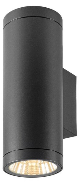 BIG WHITE SLV HELIA PRO L nástěnné svítidlo pro povrchovou montáž, jednoduché, DALI, P1, válcové, 2700 K, 10 W, 24°, antracit 1010169