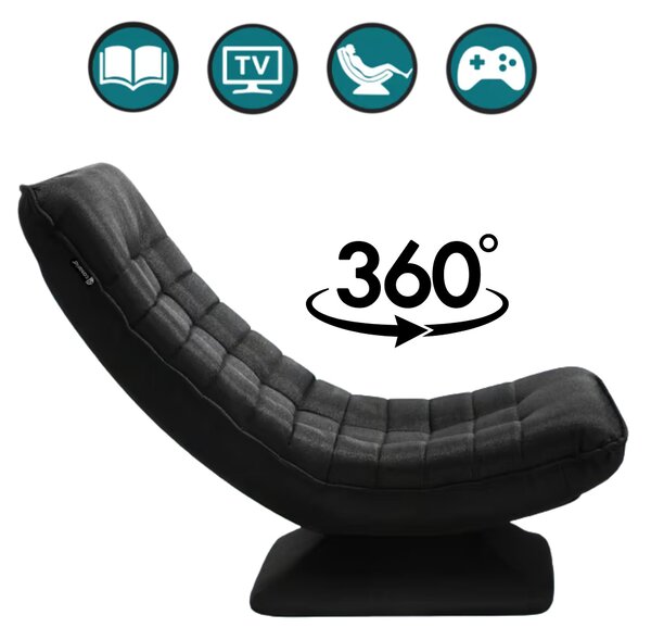 DB Garden Polohovatelné relaxační křeslo Jamie černé