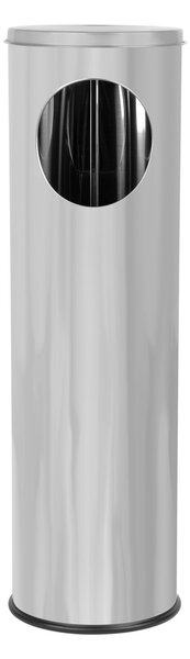 Alda Odpadkový koš s popleníkem Cigarette Pillar 15l, nerez ocel, lesklá