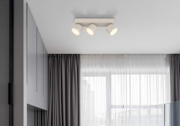 Globo 56961-3S LED bodové stropní svítidlo RAE | 6W integrovaný LED zdroj | 480lm | 3000K | béžová
