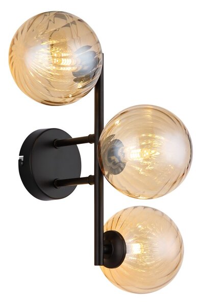 Globo 56146W LED nástěnné svítidlo CONOR integrovaný LED zdroj | černá
