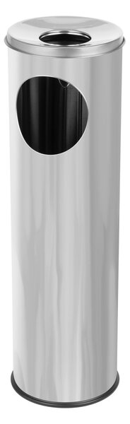 Alda Odpadkový koš s popleníkem Cigarette Pillar 15l, nerez ocel, lesklá