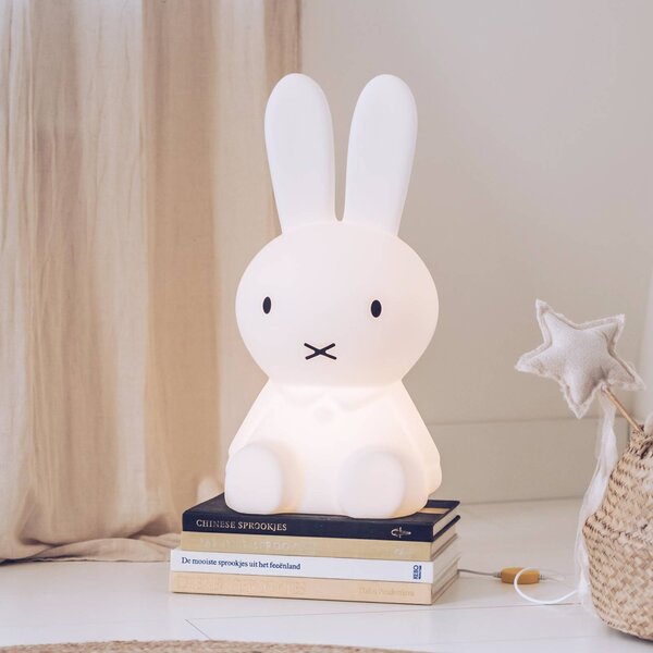 Mr Maria Miffy dětská lampa Star Light, 50 cm, stmívatelný, Bílá / opál, Dětský pokoj, Plast