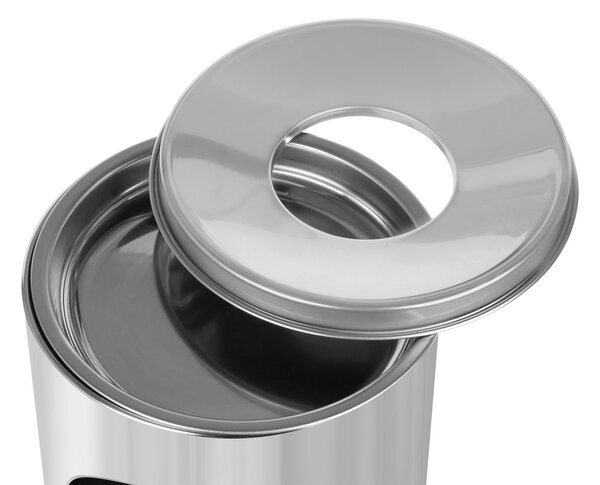 Alda Odpadkový koš s popleníkem Cigarette Pillar 15l, nerez ocel, lesklá
