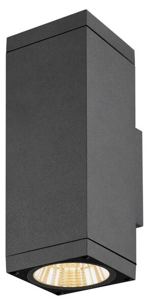 BIG WHITE SLV THEO PRO L nástěnné svítidlo pro povrchovou montáž, jednoduché, DALI, P1, obdélníkové, 2700 K, 10 W, 24°, antracitové 1010185