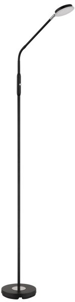 Globo 58504SS LED stojací lampa SILVIO | 6.5W integrovaný LED zdroj | 350lm | 2700/3350/4000K | s vypínačem | černá