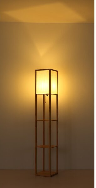 Globo 58611 stojací lampa TABITHA E27 | s vypínačem | béžová