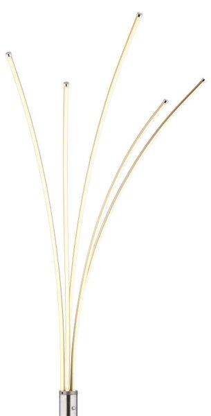 Globo 59229N LED stojací lampa BIZZY | 36W integrovaný LED zdroj | 1350lm | 3000K | s vypínačem | chrom